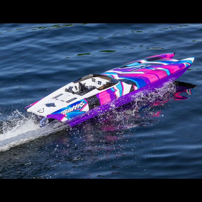 Catamaran M41 Power Boat Brushless Violet - TRAXXAS 570464PRPL