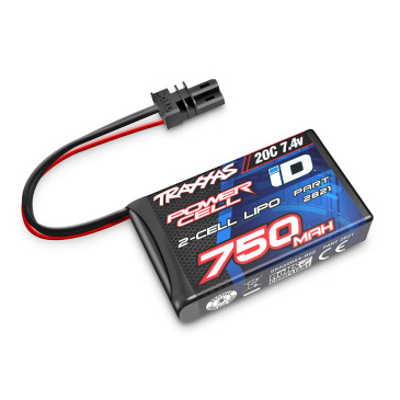Batterie LiPo 750mAh 7.4V 2S 20C, TRX-4M - TRAXXAS 2821
