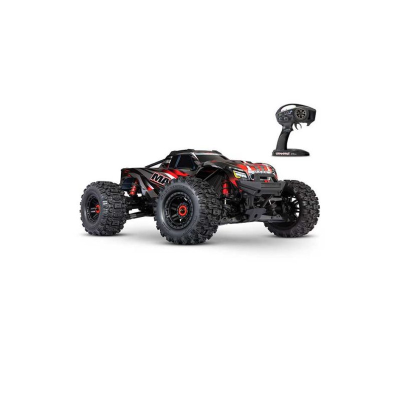 Wide MAXX 4S 4WD Brushless, Rouge- TRAXXAS 89086-4RED - 1/10