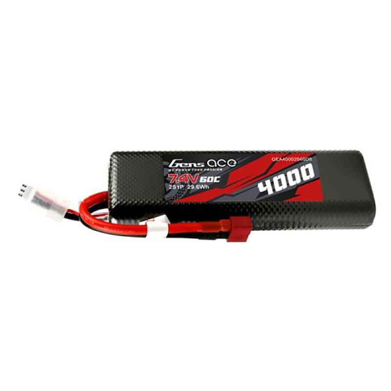 Batterie Bashing LiPo 2S 7.4V-4000-60C - GENS ACE GE340002D60