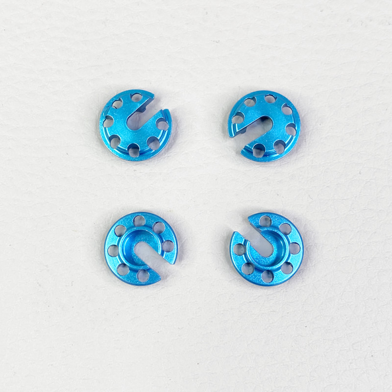 Coupelles d'amortisseur, en aluminium Bleu (x4) - TAMIYA 9804151 - 1/10