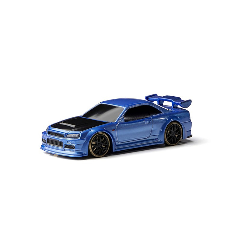 Skyline R34 Drift "C-64" Bleu - TURBO RACING TBC64BLEU - 1/76