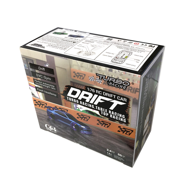 Skyline R34 Drift "C-64" Verte - TURBO RACING TBC64VERTE - 1/76