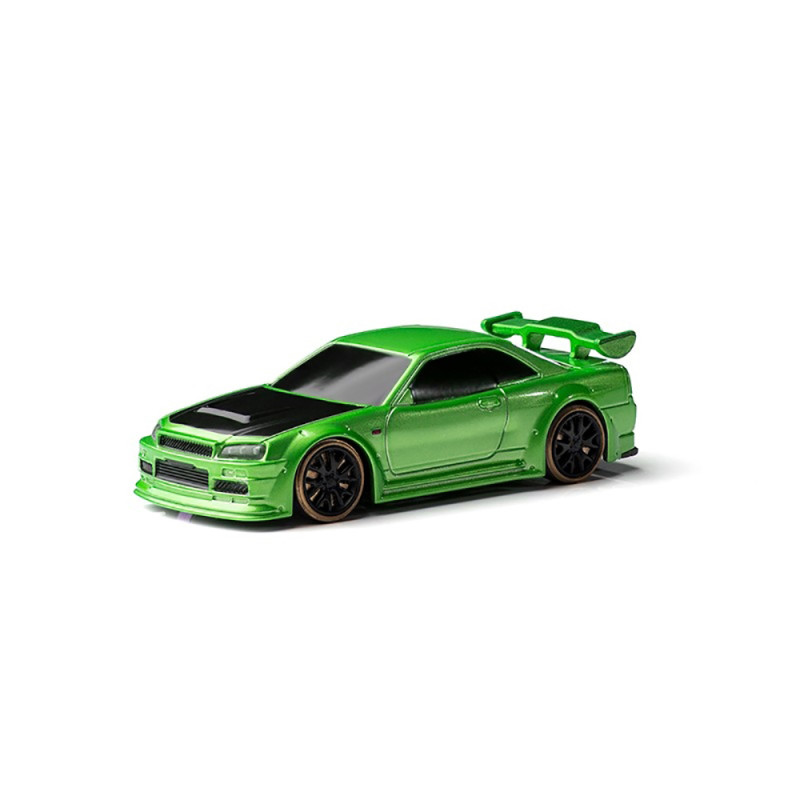 Skyline R34 Drift "C-64" Verte - TURBO RACING TBC64VERTE - 1/76