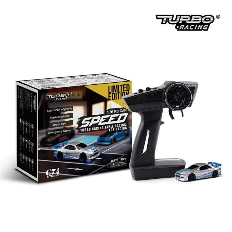 Skyline R34 Drift C 64 Verte TURBO RACING TBC64VERTE 1 76