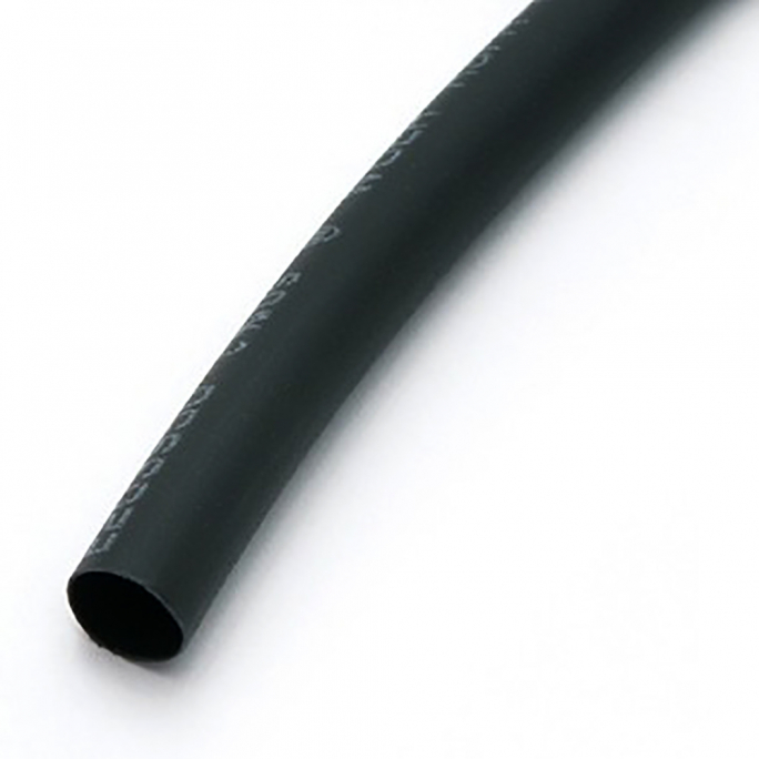 Tube thermo-rétractable noir, 5mm X 1m - KONECT KN130105
