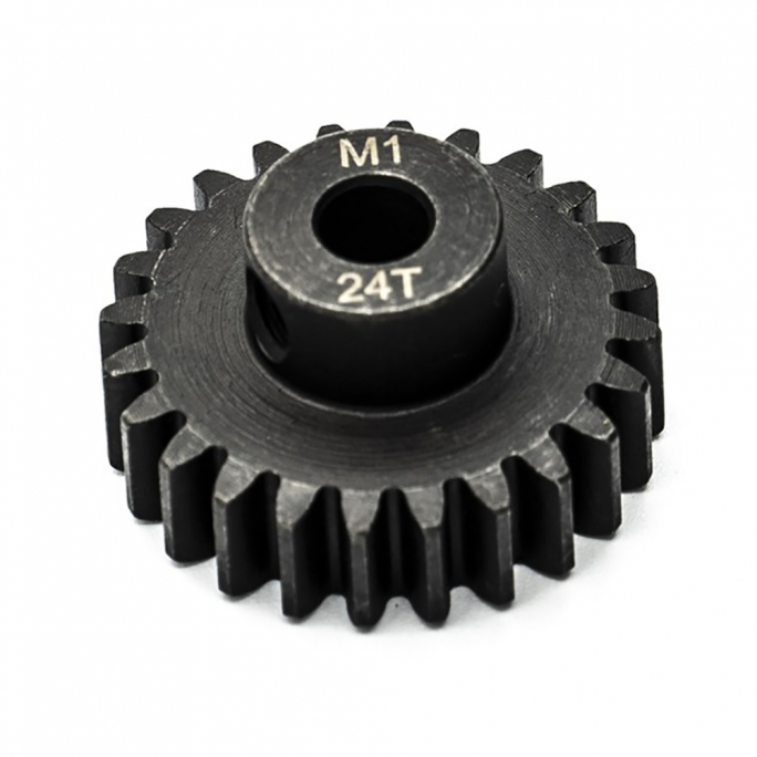 Pignon moteur M1 ø5mm 24 dents en acier - KONECT KN180124