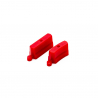 Eléments rail plastique rouge, piste Turbo Racing (x50) - TURBO RACING TB760076