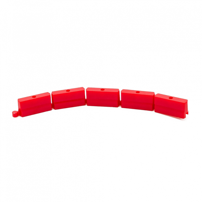 Eléments rail plastique rouge, piste Turbo Racing (x50) - TURBO RACING TB760076