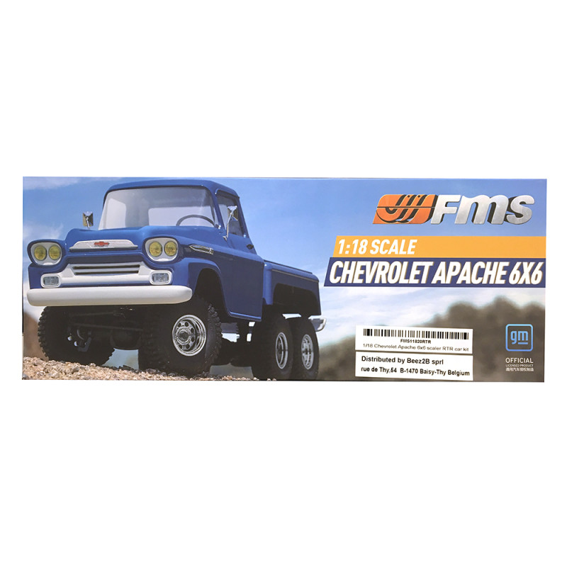 Chevrolet Apache 6x6 scaler / crawler, RTR - FMS FMS11820RTR - 1/18