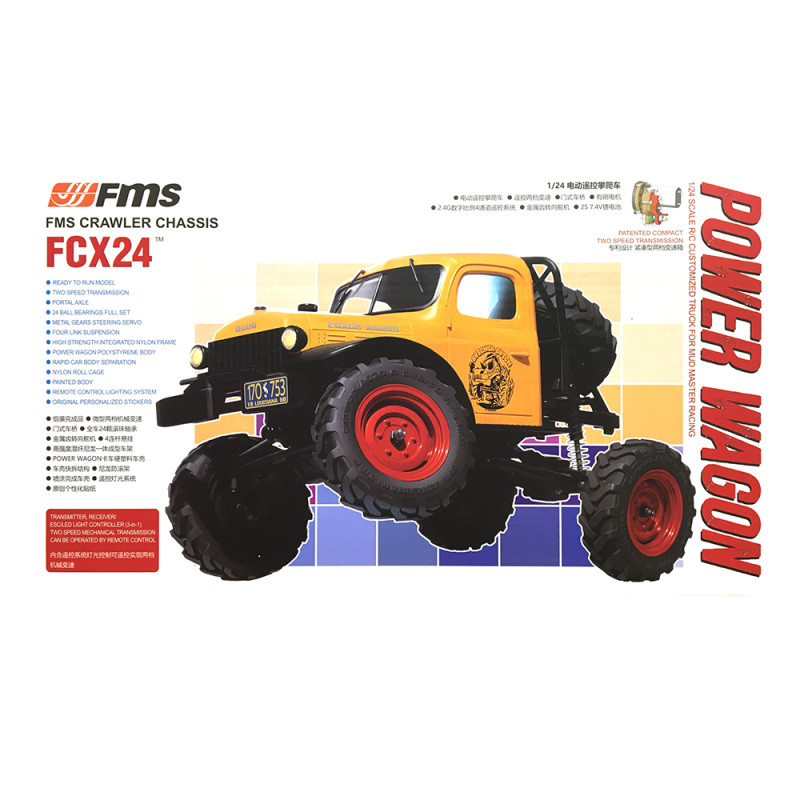 Power wagon FXC24 crawler RTR Bleu - FMS FMS12401RTR-BLU - 1/24