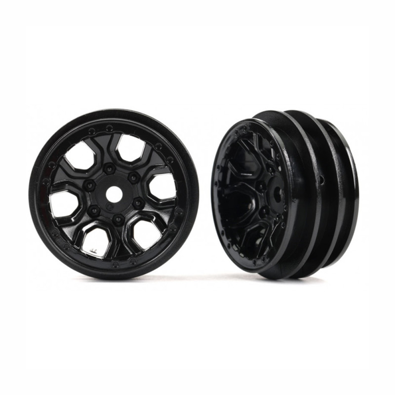 Jantes Bronco Noires 1.0" (x2) TRX-4M - TRAXXAS 9770