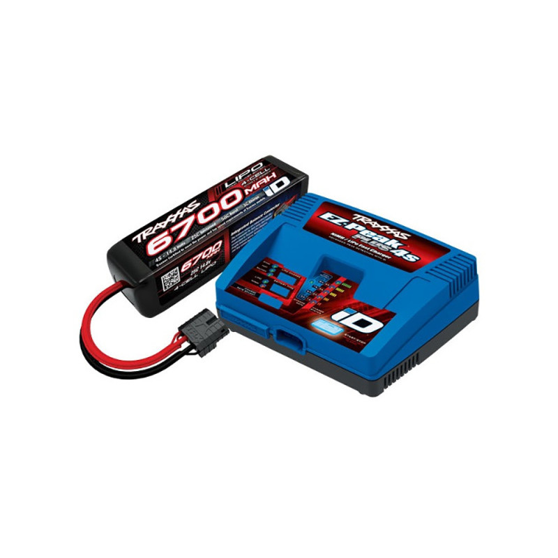 Pack Chargeur EZ-Peak Plus 4S + Lipo 14.8V 6700mAh - TRAXXAS 2998G