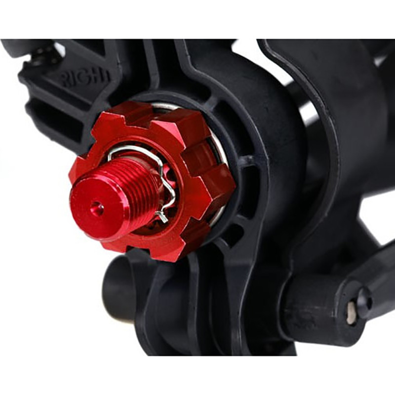 Hexagones de Roues, 24mm en aluminium rouge, (x4) - TRAXXAS 7756R