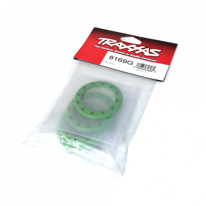 Cerclage Aluminium, Beadlock 1.9" (x4) Vert - TRAXXAS 8169G