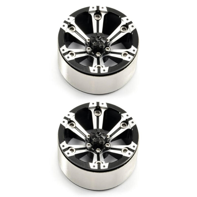 Jantes Beadloc 3 parties, 1,9" en aluminium (x2) - FASTRAX FAST0145