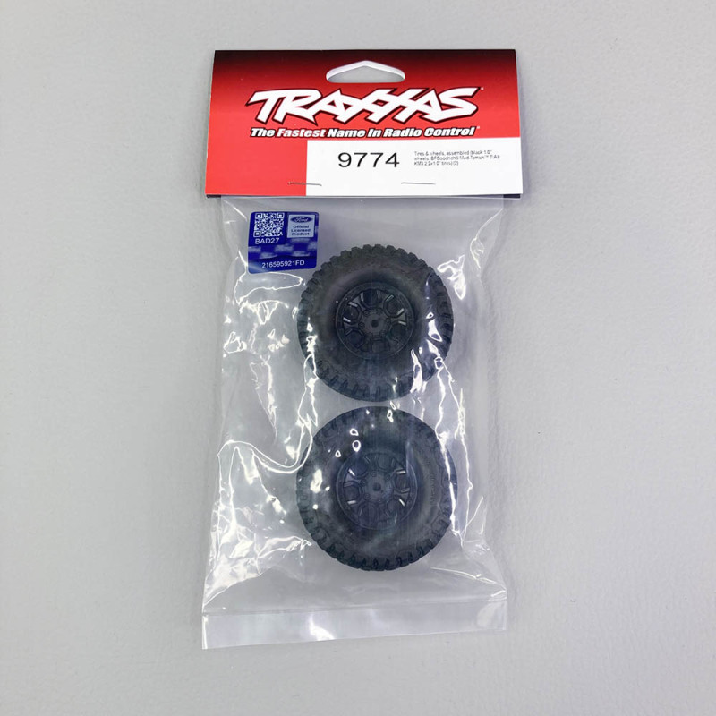 Roues complètes, noires, Bronco TRX-4M (x2) - TRAXXAS 9774 - 1/18