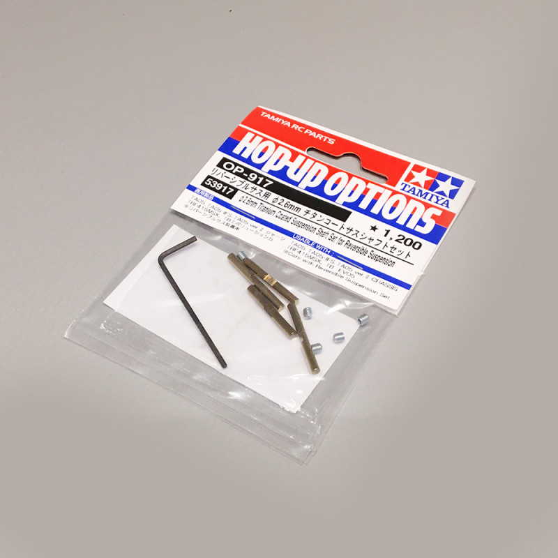 Set d'axes de suspension, en Titane, Ø 2.6mm TA05 - TAMIYA 53917