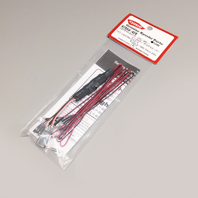 Eclairage LED, Blanc / Rouge, ø5mm x 400mm - KYOSHO 970544CR