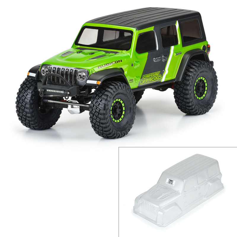 Carrosserie Jeep Wrangler Rubicon, 313 mm, à peindre - Pro Line 354600 - 1/10