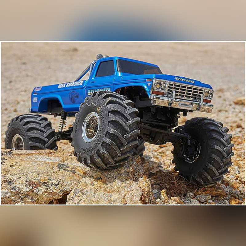 Smasher Monster truck FCX24 Crawler RTR Bleu - FMS FMS12402RTR-BU - 1/24