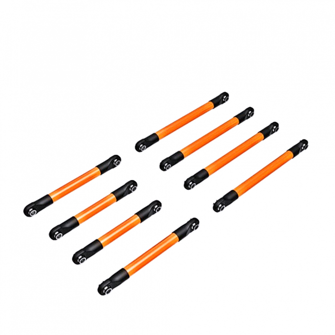 Biellettes de Suspension, Aluminium Orange (x8) TRX-4M - TRAXXAS 9749ORNG