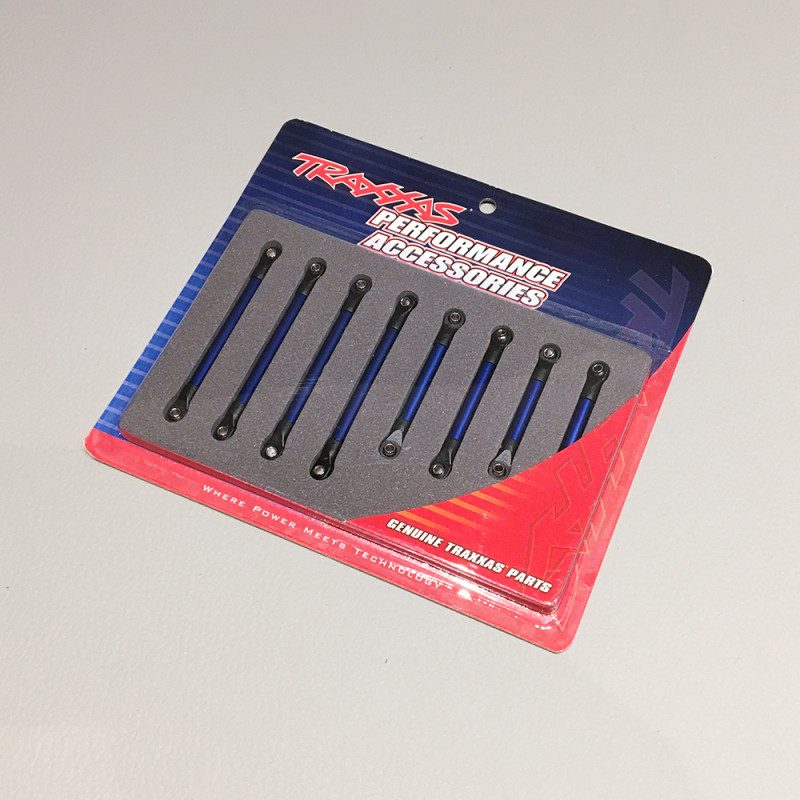 Biellettes de Suspension, Aluminium Bleu (x8) TRX-4M - TRAXXAS 9749BLUE