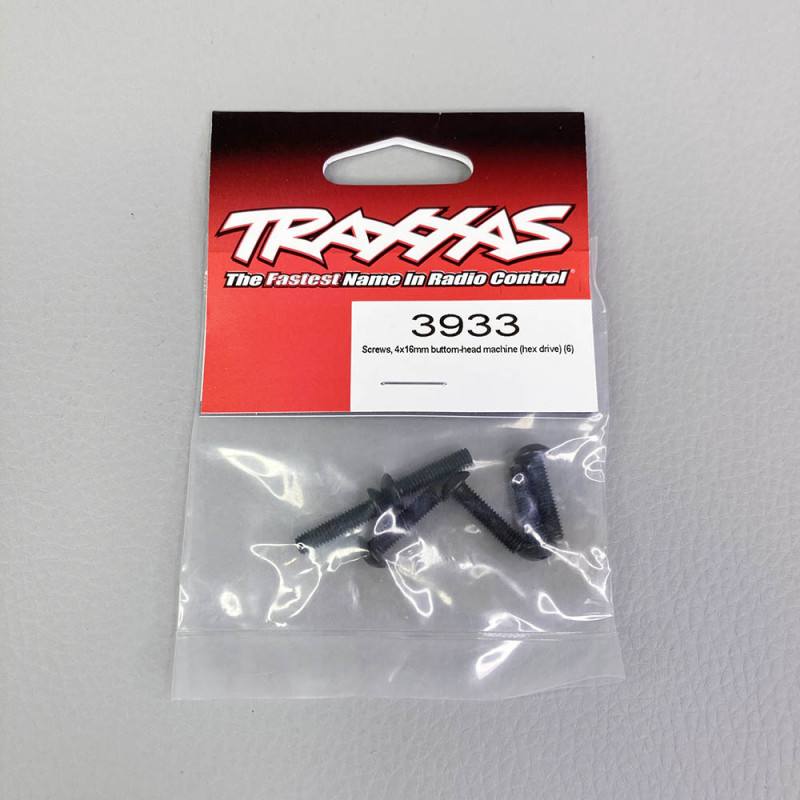 Vis BTR Tête Bombée 4x16mm (x6) - TRAXXAS 3933