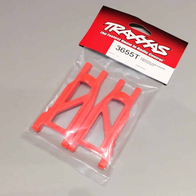 Triangles de suspension inférieur, Orange (x2) - TRAXXAS 3655T