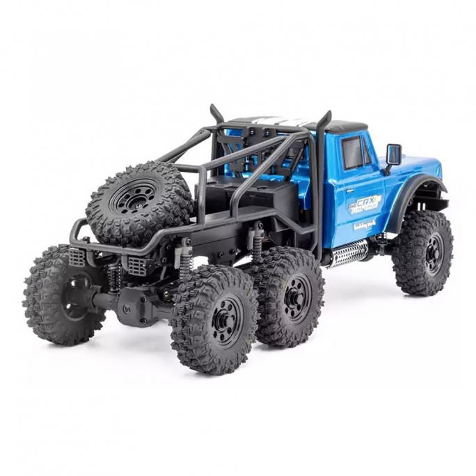 Crawler CRX18 6WD Flat Cage, Bleu - HOBBYTECH 1CRX186WDFCBL - 1/18