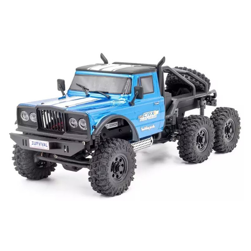 Crawler CRX18 6WD Flat Cage, Bleu - HOBBYTECH 1CRX186WDFCBL - 1/18