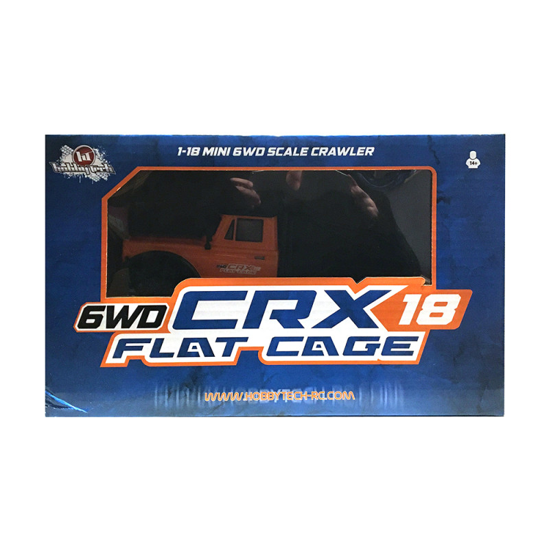 Crawler CRX18 6WD Flat Cage, Orange - HOBBYTECH 1CRX186WDFCOR - 1/18