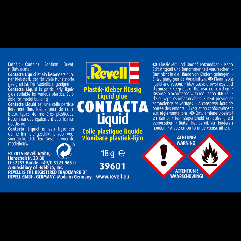 Colle Contacta, Liquide, Universelle, 18g - REVELL 39601