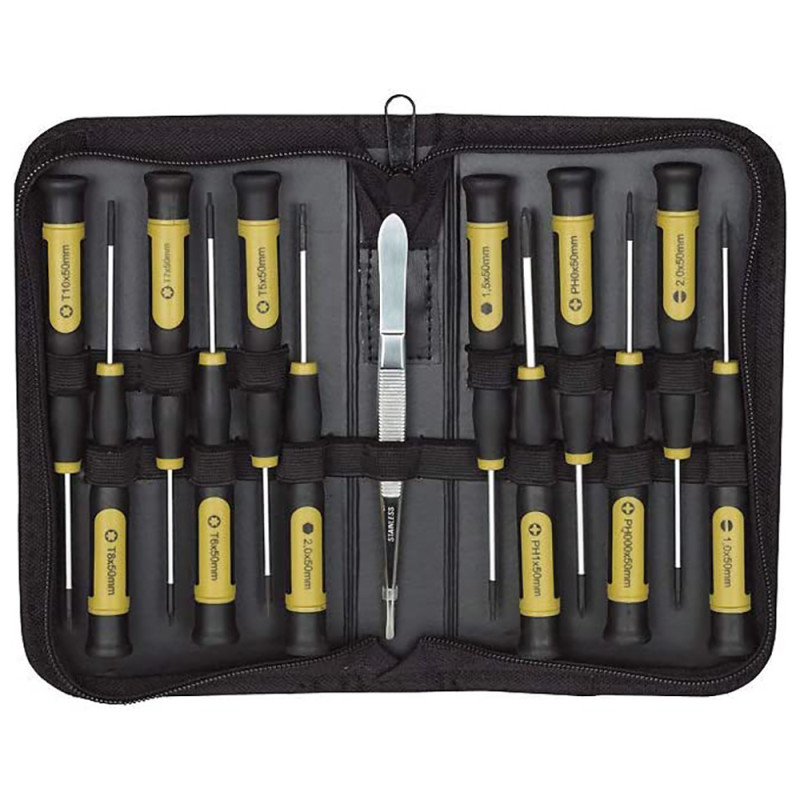 Trousse de 12 Micro - Tournevis + Pinces - PROXXON 22720