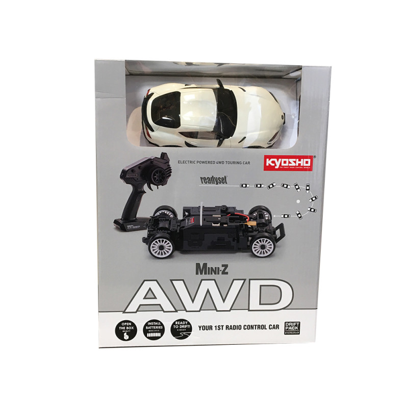 Mini-Z MA-020 AWD Toyota GR Supra TRD Aero Blanc - KYOSHO 32626W