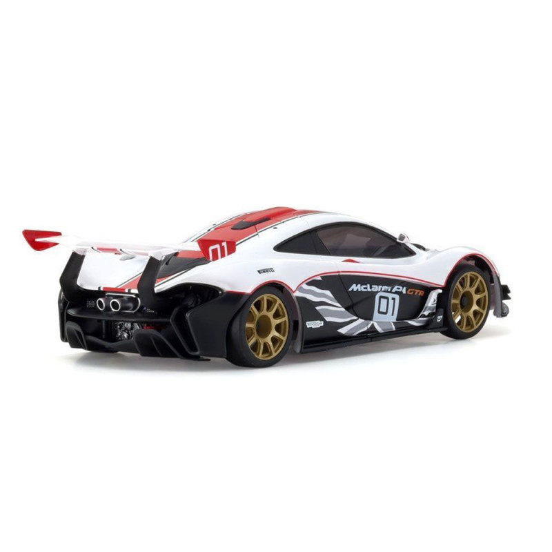 Mini-Z RWD McLaren P1 GTR Blanc/Rouge - KYOSHO 32324WR