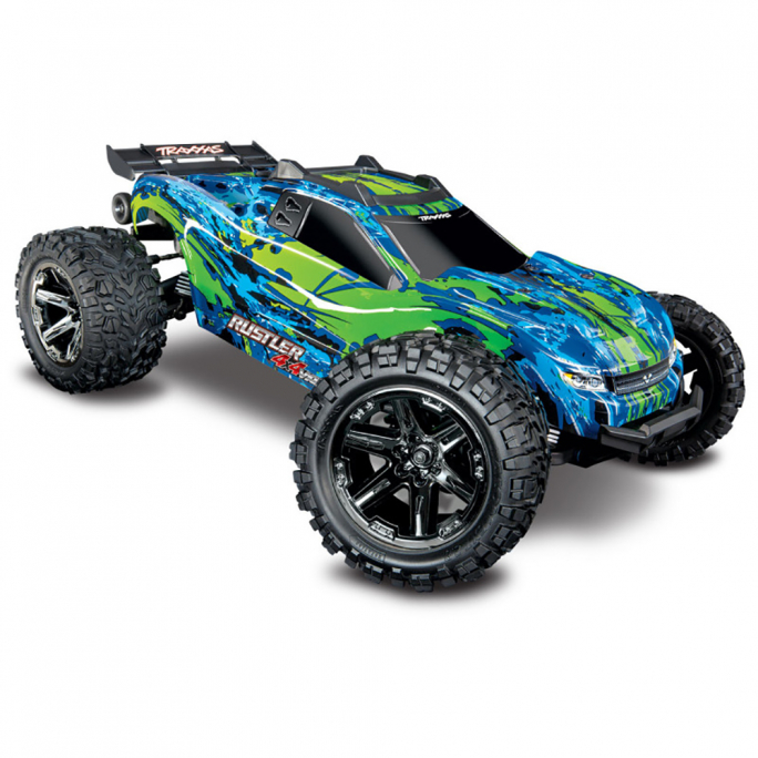 Rustler 4x4 VXL Brushless Vert / Bleu - TRAXXAS 670764GRN - 1/10