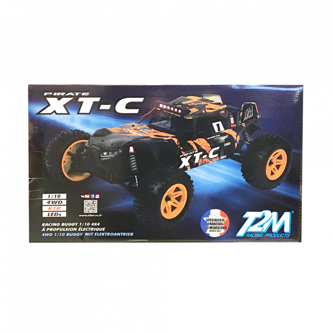 Buggy Pirate XT-C Brushless, 4WD, électrique RTR Orange - T2M T4972B - 1/10