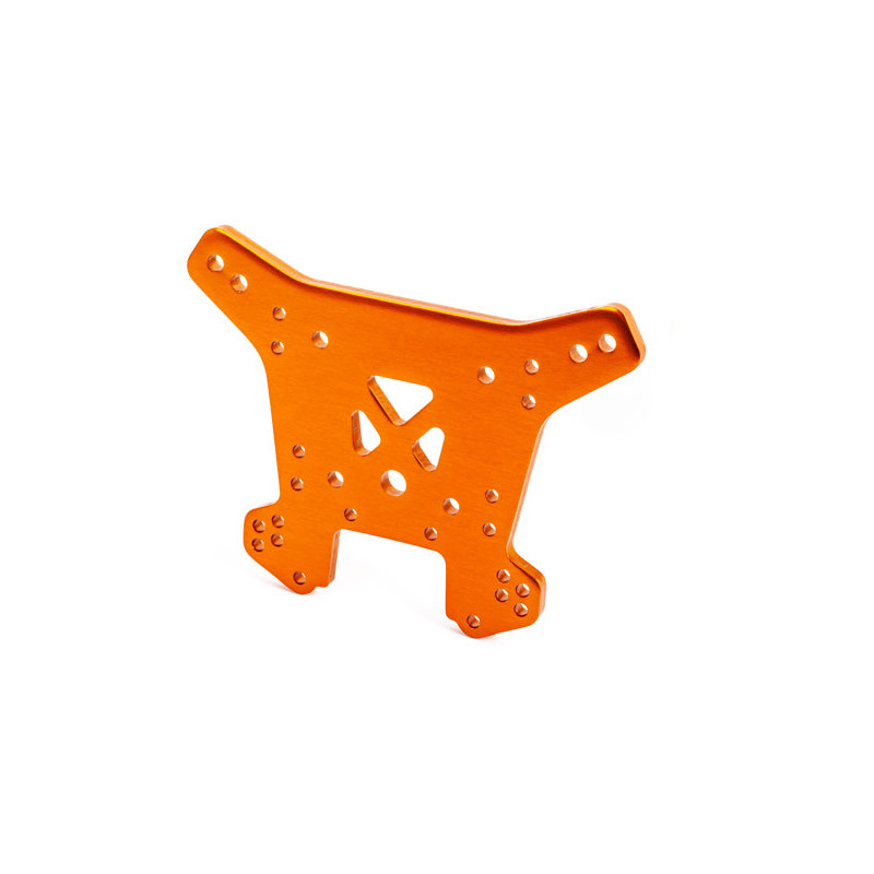 Support Amortisseurs Arrière Aluminium Orange, Sledge - TRAXXAS 9538T