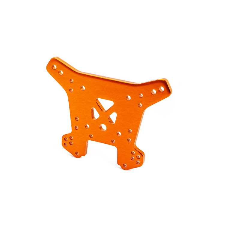 Support Amortisseurs Arrière Aluminium Orange, Sledge - TRAXXAS 9538T