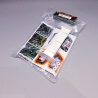 Aileron buggy 1/10 plastique blanc + stickers - HOBBYTECH HT501550