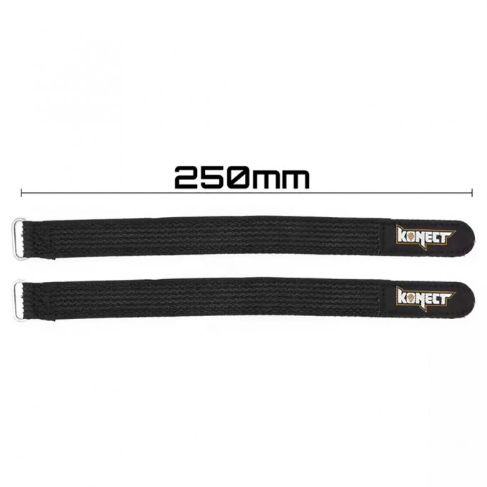 Strap pour accus LiPo 250 mm (2 pièces) - KONECT KNLIPOSTRAP250