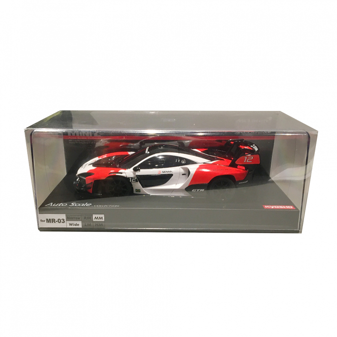 Autoscale Mini-Z McLaren Senna GTR Blanc / Rouge - KYOSHO MZP243WR