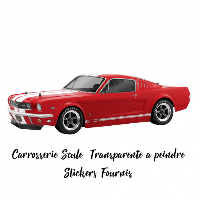 Carrosserie Transparente Mustang GT 1966 200 mm - HPI RACING 17519 - 1/10