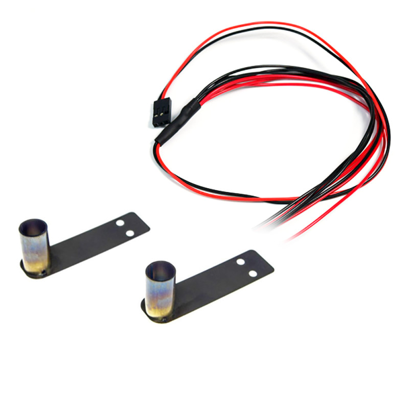 ShareGoo Bande LED en aluminium pour châssis 24 LED 6 V pour voiture télécommandée 1/10 1/8 RC Crawler Buggy, blanc