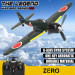 Avion Mitsubishi ZERO 400 mm Xpilot One Key - VOLANTEX V76115