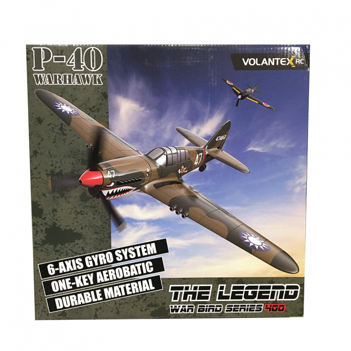 Avion P40 Warhawk 400 mm Xpilot One Key - VOLANTEX V76113