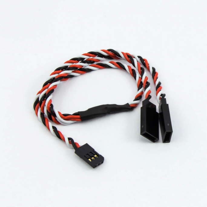 Connecteur Y Futaba câble tressé (30cm) - ULTIMATE UR46214