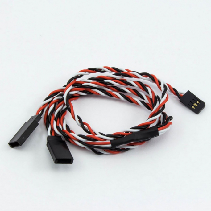Connecteur Y Futaba câble tressé (60cm) - ULTIMATE UR46215