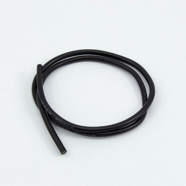 Câble silicone noir 14 AWG (50cm) - ULTIMATE UR46117